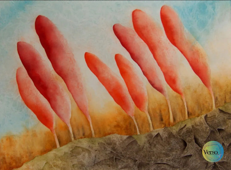 Life in motion 61 x 47 cm / Watercolor / Unframed, shipped in roll