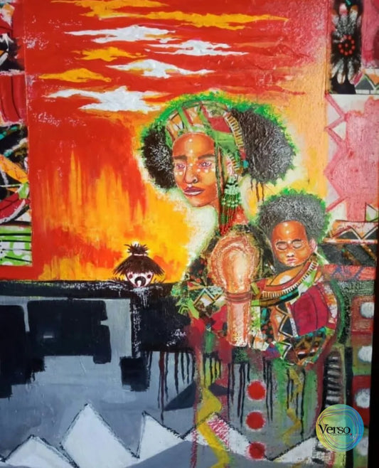 Love beneath the mind 35 x 40 cm / Mixed / Unframed, shipped in a roll