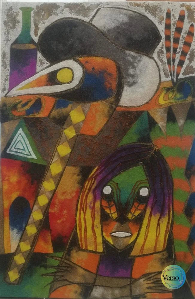 Lucia después de la pandemia 60 x 80 cm / Mixed / Unframed, shipped in roll