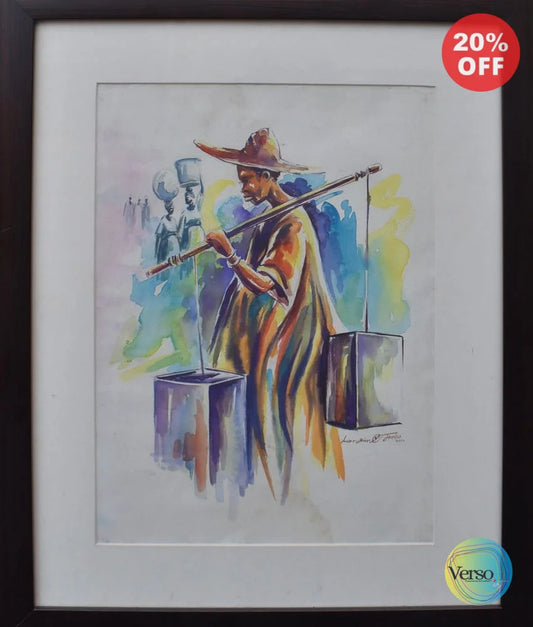 Mai Ruwa - 10.5 x 15 cm / Watercolor / Framed, shipped flat