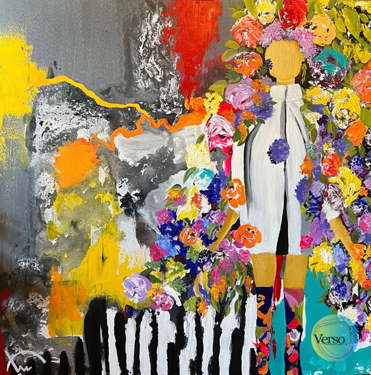 Menarche 90 x 90 cm / Acrylic / Unframed, shipped in roll