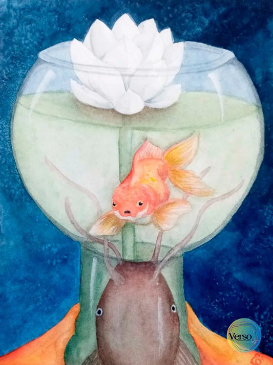 Mente Perfeccionista 21 x 28 cm / Watercolor / Unframed, shipped in roll