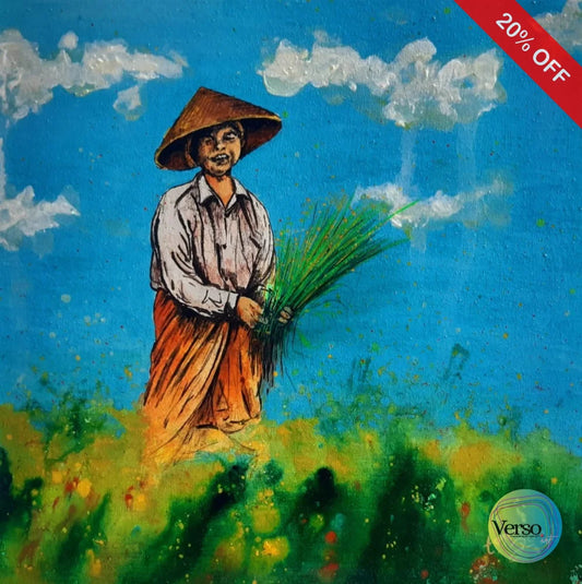 Menuai (The Reaping) 30 x 30 cm / Acrylic / Unframed, shipped in a roll