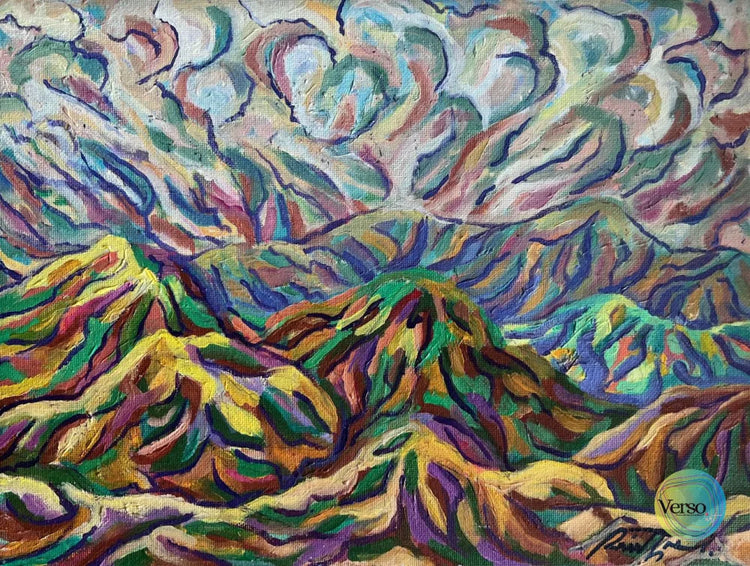 Montañas de Antioquia 30 x 23 cm / Oil / Unframed, shipped in roll