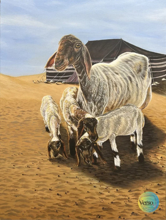 Motherhood 60 x 80 cm / Acrylic / Unframed, shipped in a roll