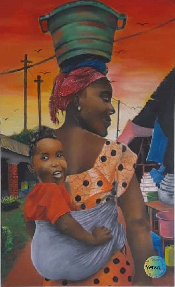 Mother’s Love 110 x 70 cm / Acrylic / Unframed, shipped in roll