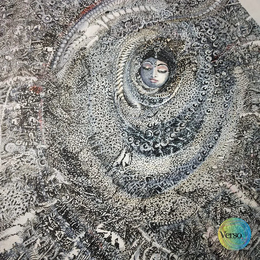 Neelkanth 24 x 24 cm / Acrylic / Unframed, shipped in a roll