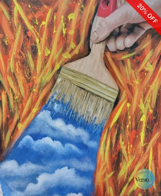 No hay estados permanentes no hay verdades absolutas 60 x 70 cm / Acrylic / Unframed, shipped in roll