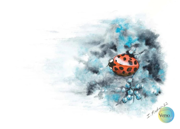 Nube azulada 32 x 23.4 cm / Watercolor / Unframed, shipped flat