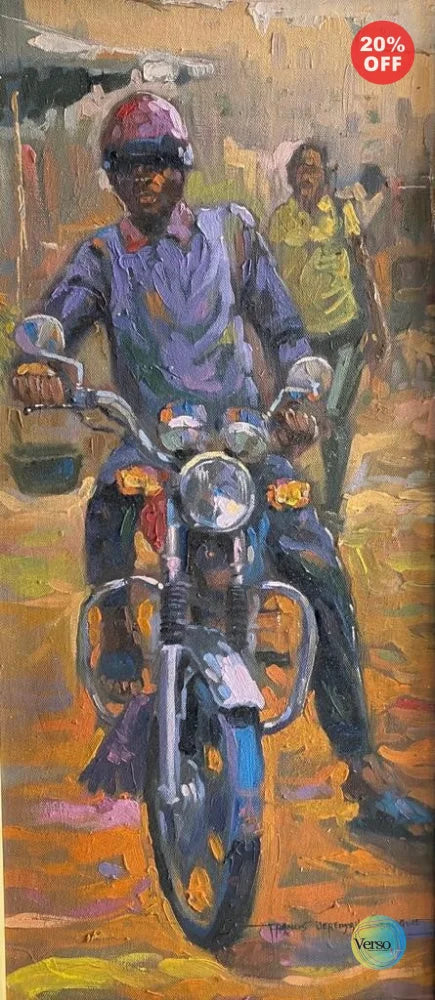 Okada Rider 15.5 x 29 cm / Oil / Unframed, shipped in roll