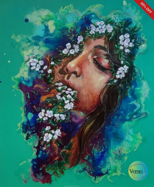Ophelia 50 x 60 cm / Acrylic / Unframed, shipped in roll