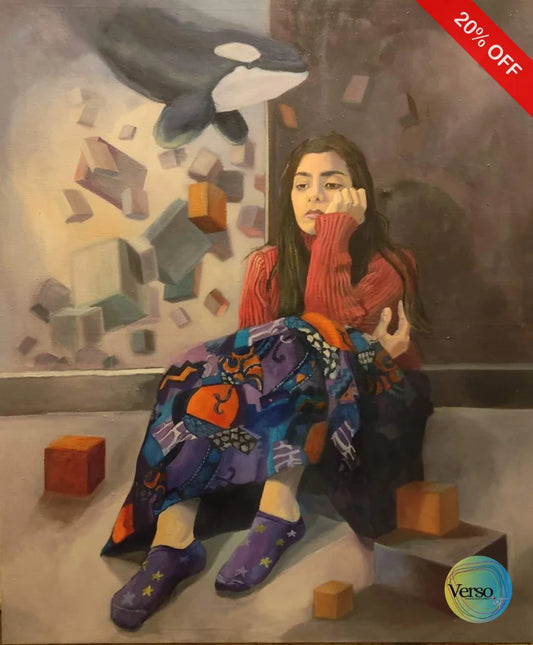 Orca delirium 2 125 x 150 cm / Oil / Unframed, shipped in roll