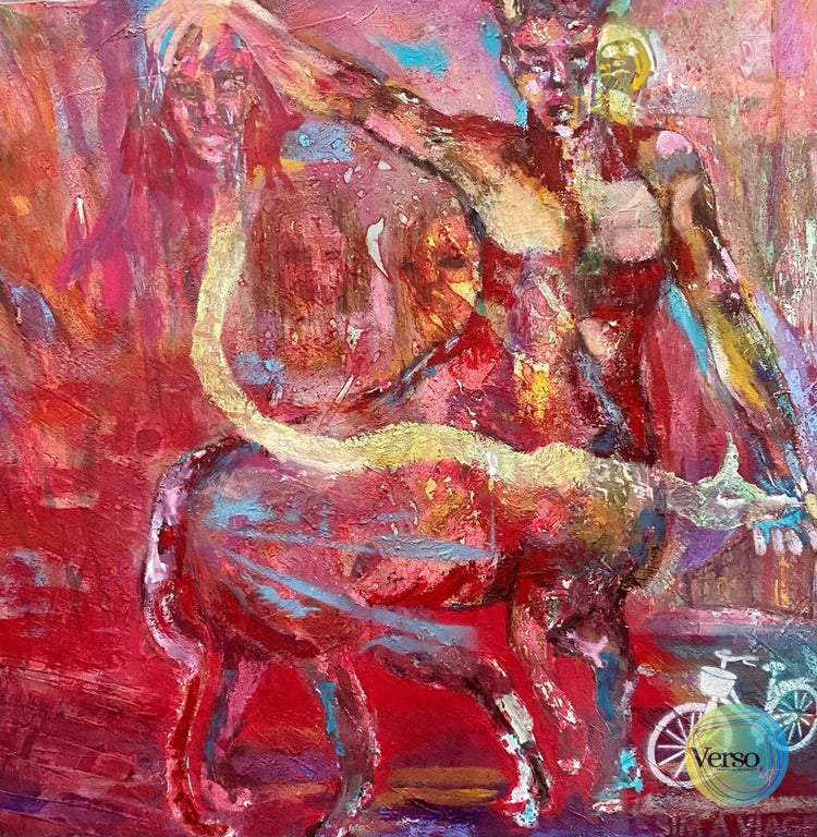 Our inner self 120 x 120 cm / Oil / Unframed, shipped flat
