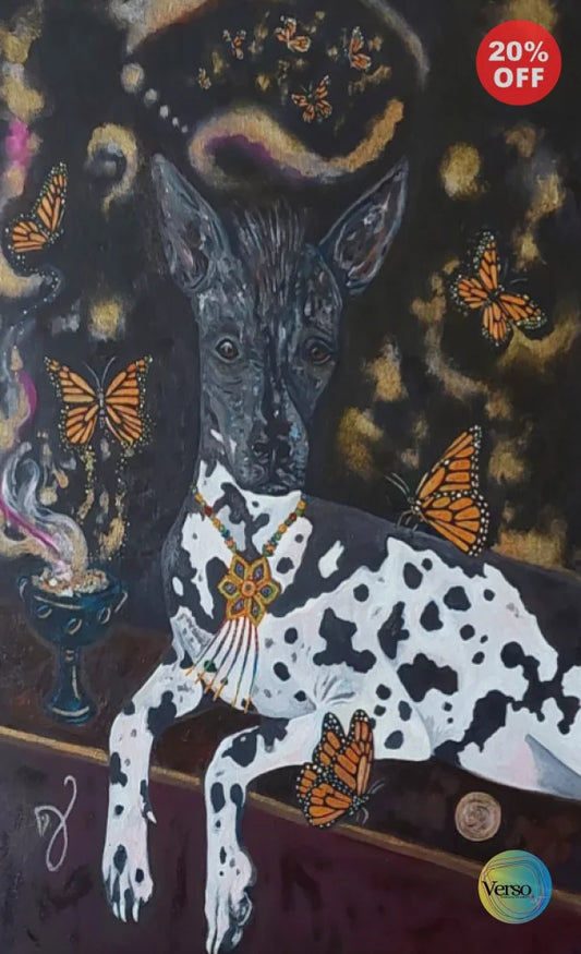 Papalotl 40 x 50 cm / Oil / Unframed, shipped flat