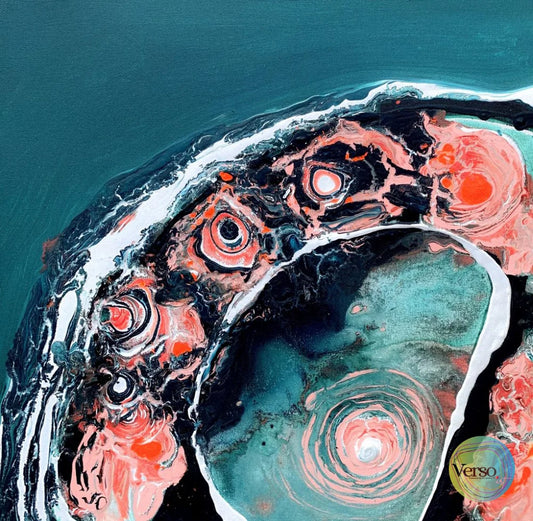 Partikel (Particles) - 60 x 60 cm / Acrylic / Unframed, shipped in a roll