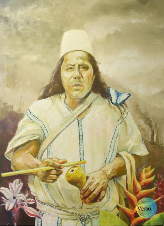 Protector de la montaña 70 x 100 cm / Oil / Unframed, shipped flat