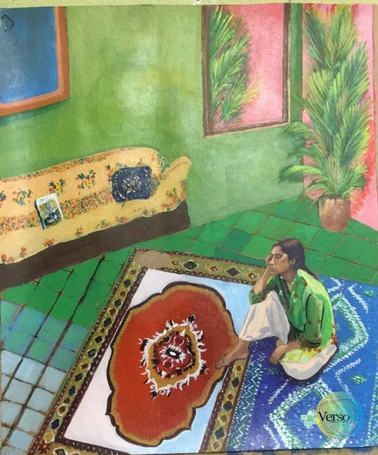 Quarantine Sadness 12 x 14 cm / Oil / Unframed, shipped in roll