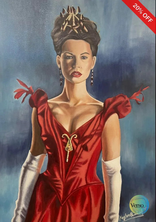 Red Queen 50 x 70 cm / Oil / Unframed, shipped in roll