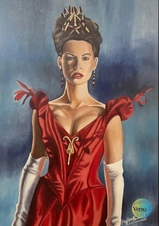 Red Queen 50 x 70 cm / Oil / Unframed, shipped in roll