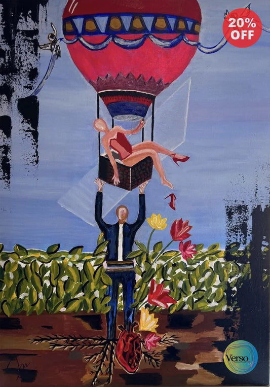 Red Shoe 50 x 70 cm / Acrylic / Unframed, shipped in a roll
