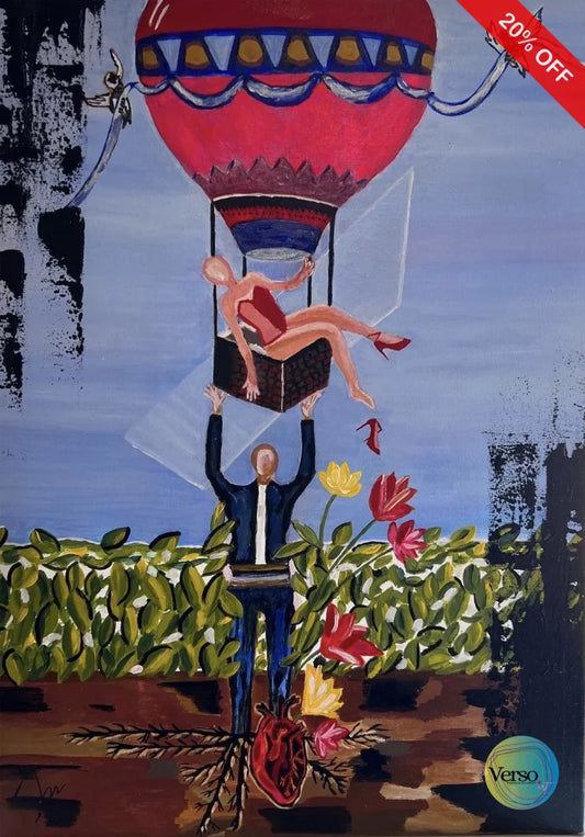 Red Shoe 50 x 70 cm / Acrylic / Unframed, shipped in a roll