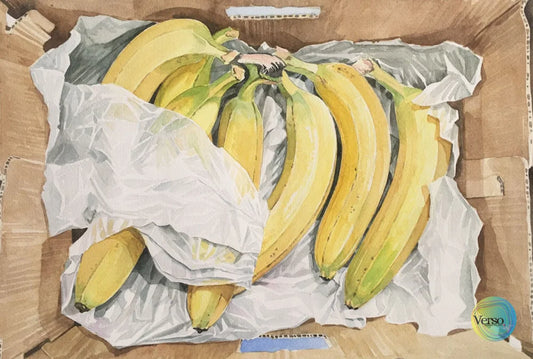 Ripe Banana 2 50 x 37 cm / Watercolor / Unframed, shipped in a roll