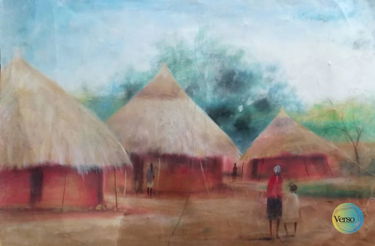 Savannah Village 30 x 21 cm / Mixed / Unframed, shipped in roll