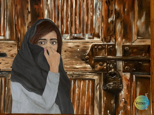 See through the eyes 75 x 60 cm / Oil / Unframed, shipped in a roll