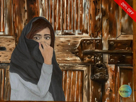 See through the eyes 75 x 60 cm / Oil / Unframed, shipped in a roll