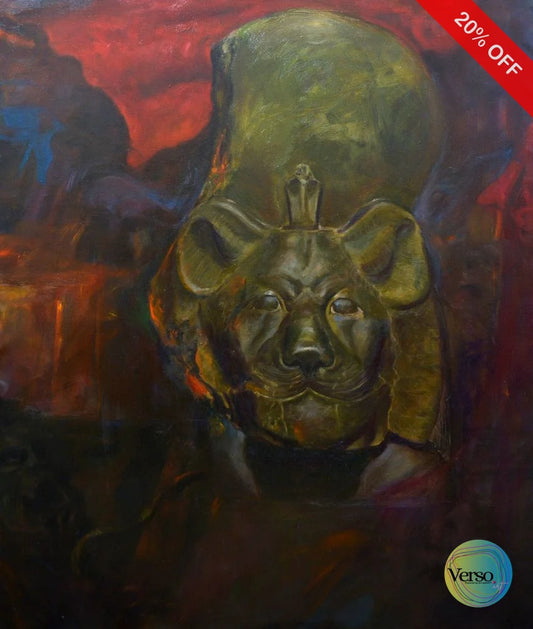 Sekhmet 90 x 110 cm / Oil / Unframed, shipped in roll