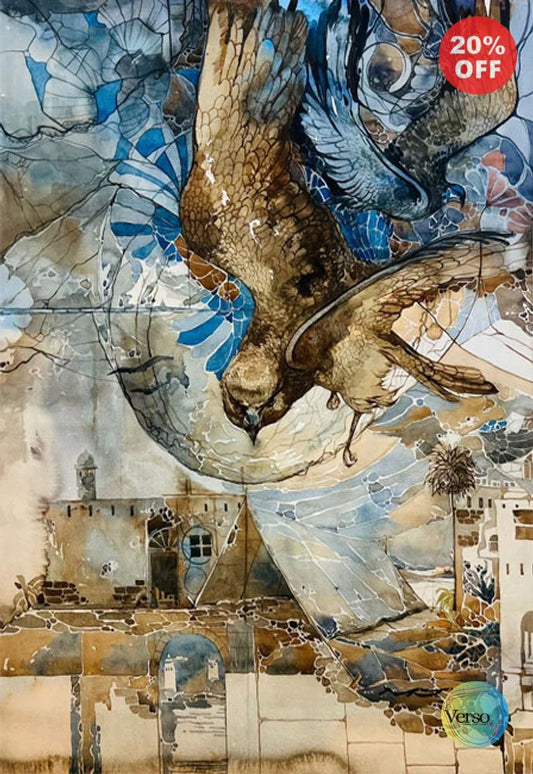 Sharp beak 55 x 75 cm / Watercolor / Unframed, shipped in roll