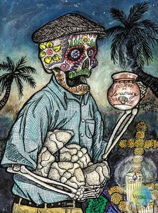 Sugar bones grandpa 22.9 x 30.5 cm / Acrylic / Unframed, shipped in roll