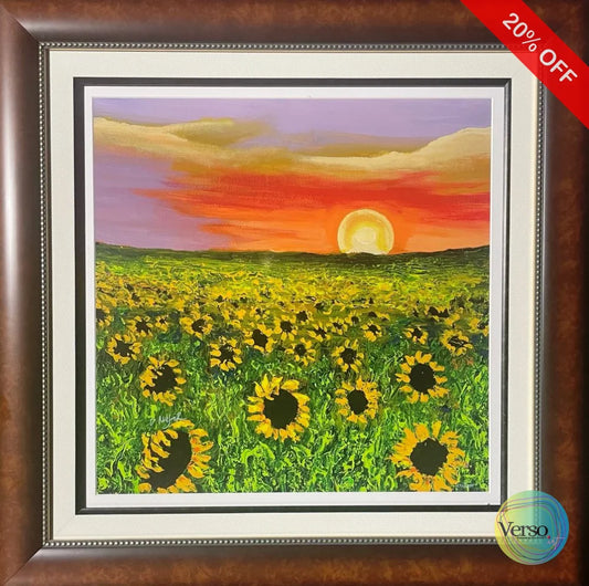 Summer Finds 18 x 18 cm / Print / Framed, shipped flat