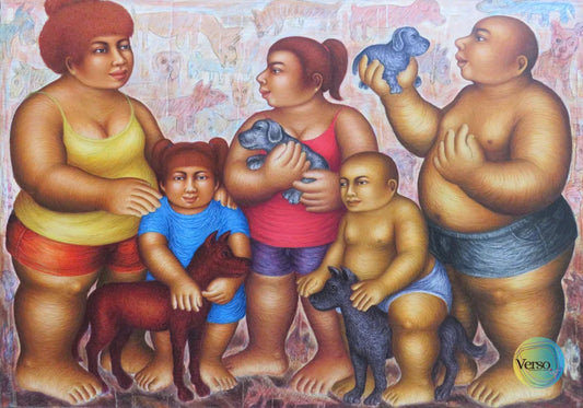 Sweet Moment - 200 x 145 cm / Mixed / Unframed, shipped in a roll