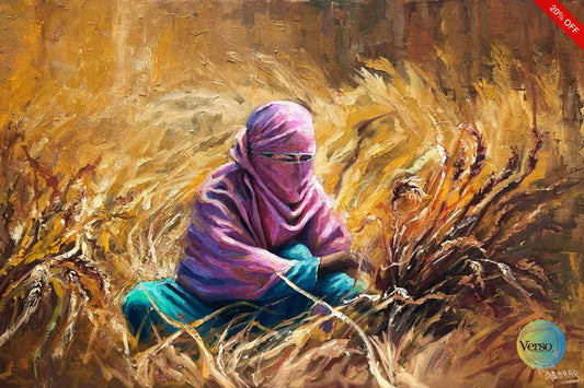 The Breadwinner Series 1 36 x 24 inch / Oil / Unframed, shipped in a roll