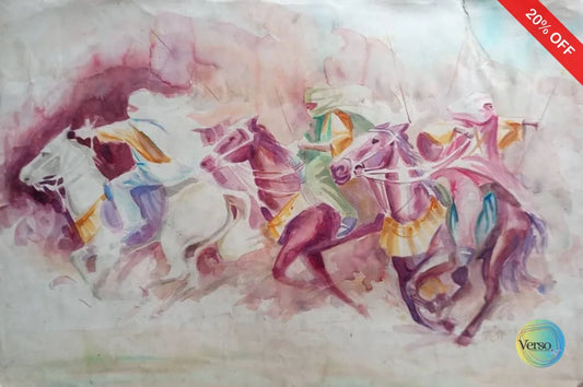 The Charge 29 x 20 cm / Watercolor / Unframed, shipped in roll