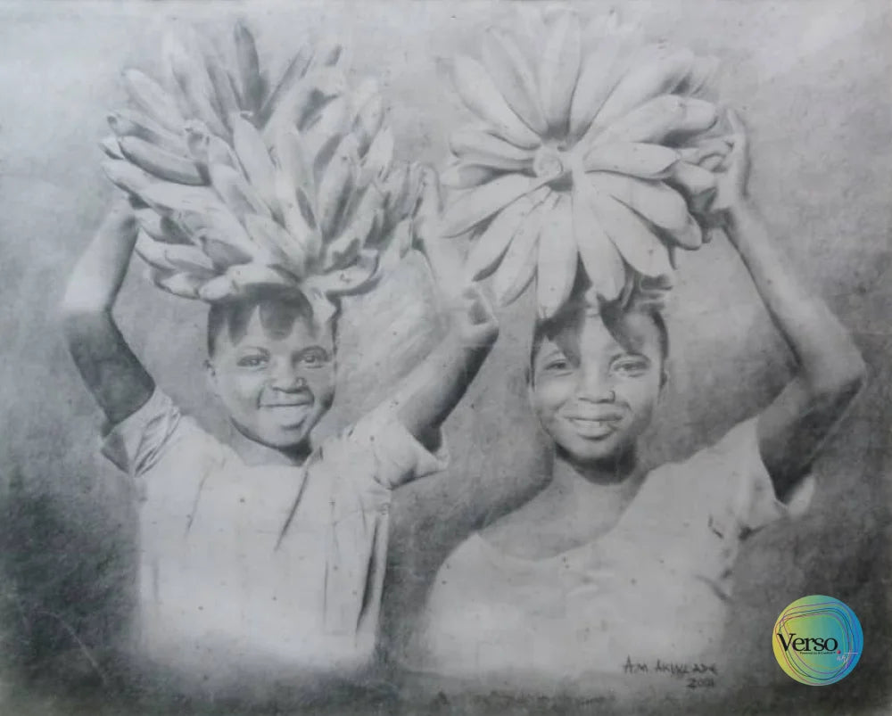 The Harvest 29 x 15.5 cm / Oil / Unframed, shipped in a roll