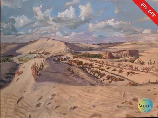 The Sand Dunes of Baltim 40 x 30 cm / Oil / Unframed, shipped in roll