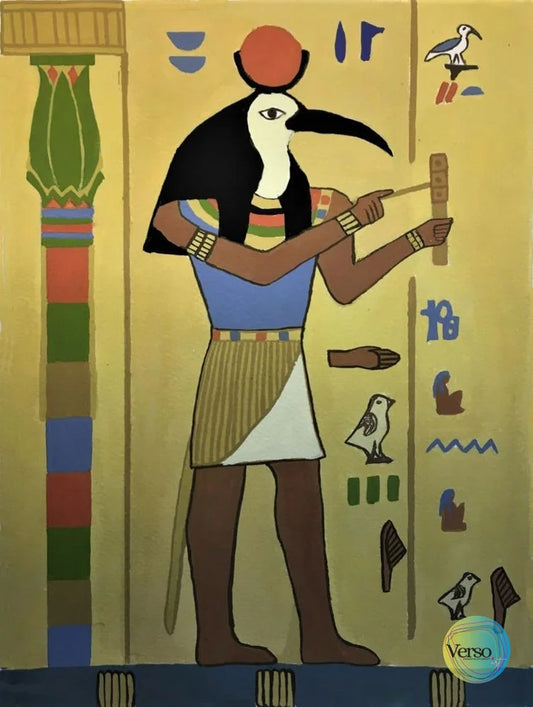 Thoth 25 x 35 cm / Gouache / Unframed, shipped in roll