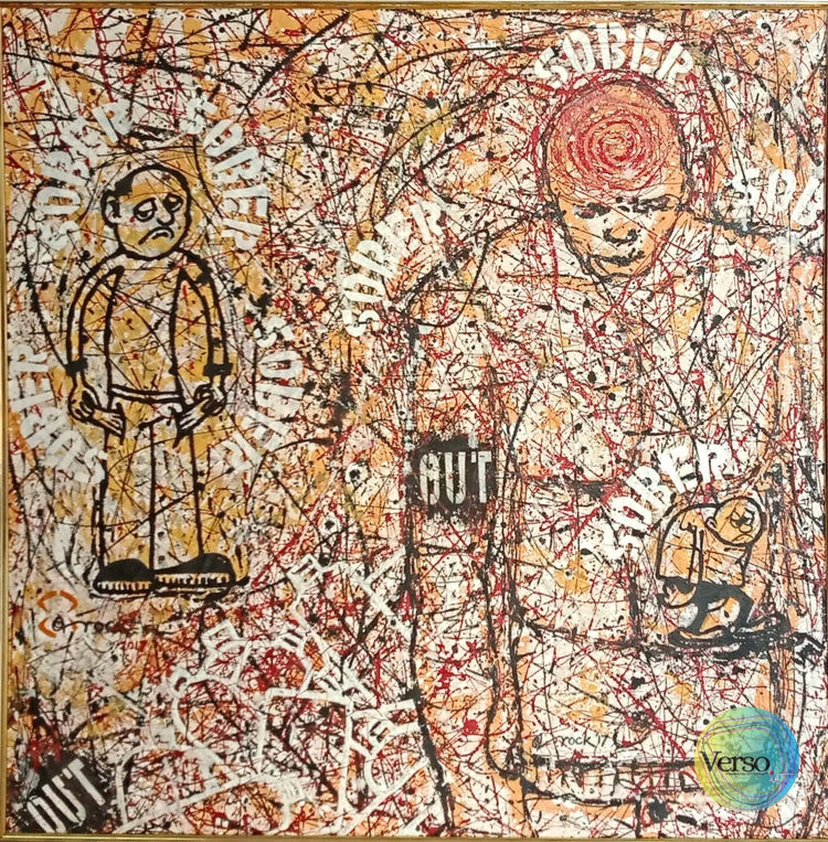 Untitled 37.5 x 37.5 cm / Acrylic / Framed, shipped flat