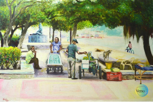 Vida de perros 90 x 60 cm / Acrylic / Unframed, shipped flat