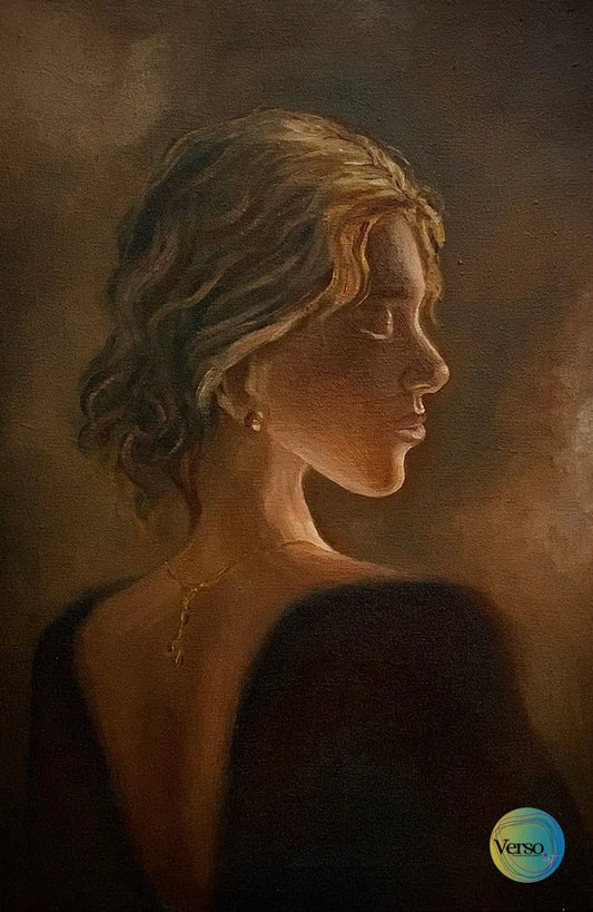 vintage warmth - 12 x 18 inch / Oil / Unframed, shipped in a roll