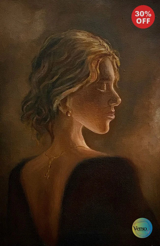 vintage warmth - 12 x 18 inch / Oil / Unframed, shipped in a roll