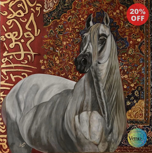 Virsa - 36 x 36 inch / Oil / Unframed, shipped in a roll
