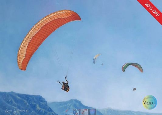 Volando el Chicamocha 70 x 50 cm / Oil / Unframed, shipped in roll