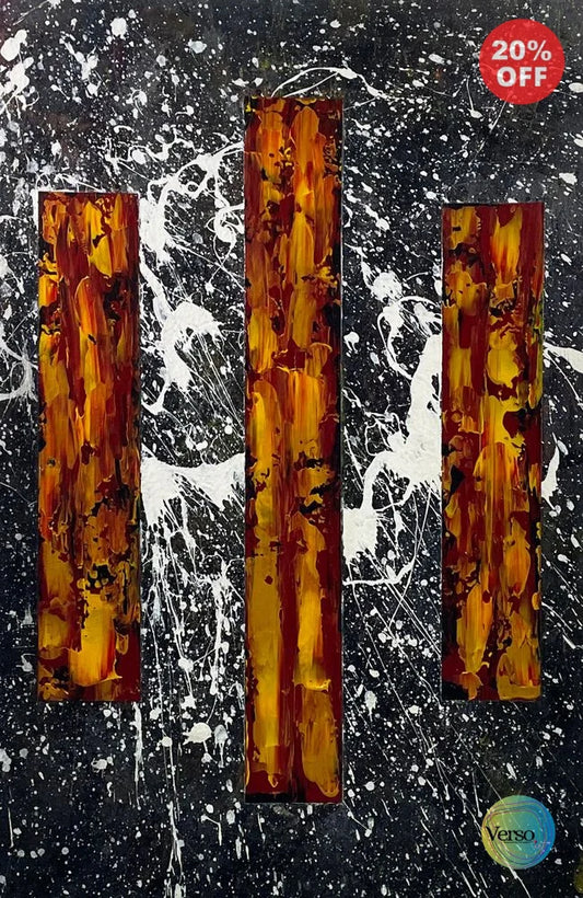 Volcanic 60 x 90 cm / Acrylic / Unframed, shipped in roll