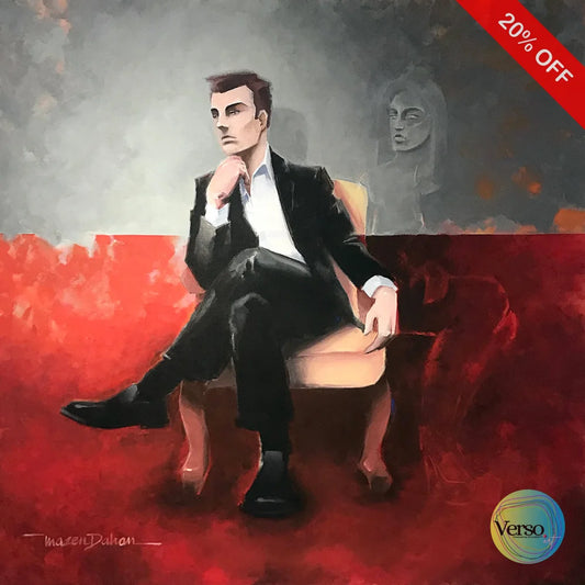 Waiting 120 x 120 cm / Acrylic / Unframed, shipped in roll