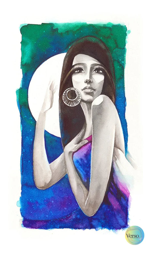 When 20 x 40 cm / Watercolor / Unframed, shipped in roll