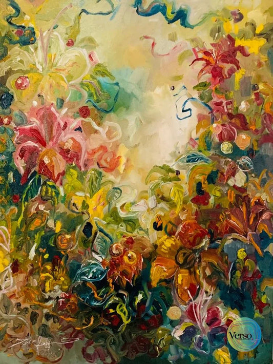 Whispers of the Wild Bloom 18 x 24 inch / Oil / Unframed, shipped in a roll