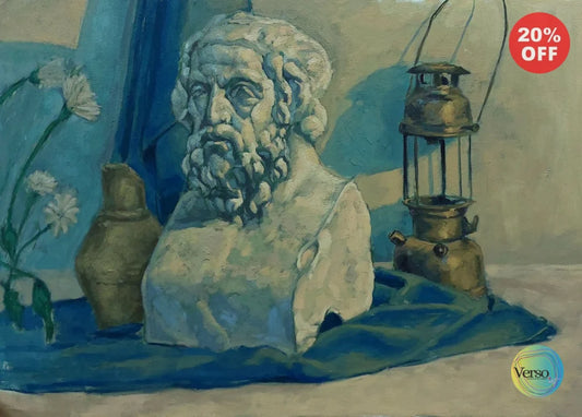 White statue 100 x 70 cm / Oil / Unframed, shipped in roll